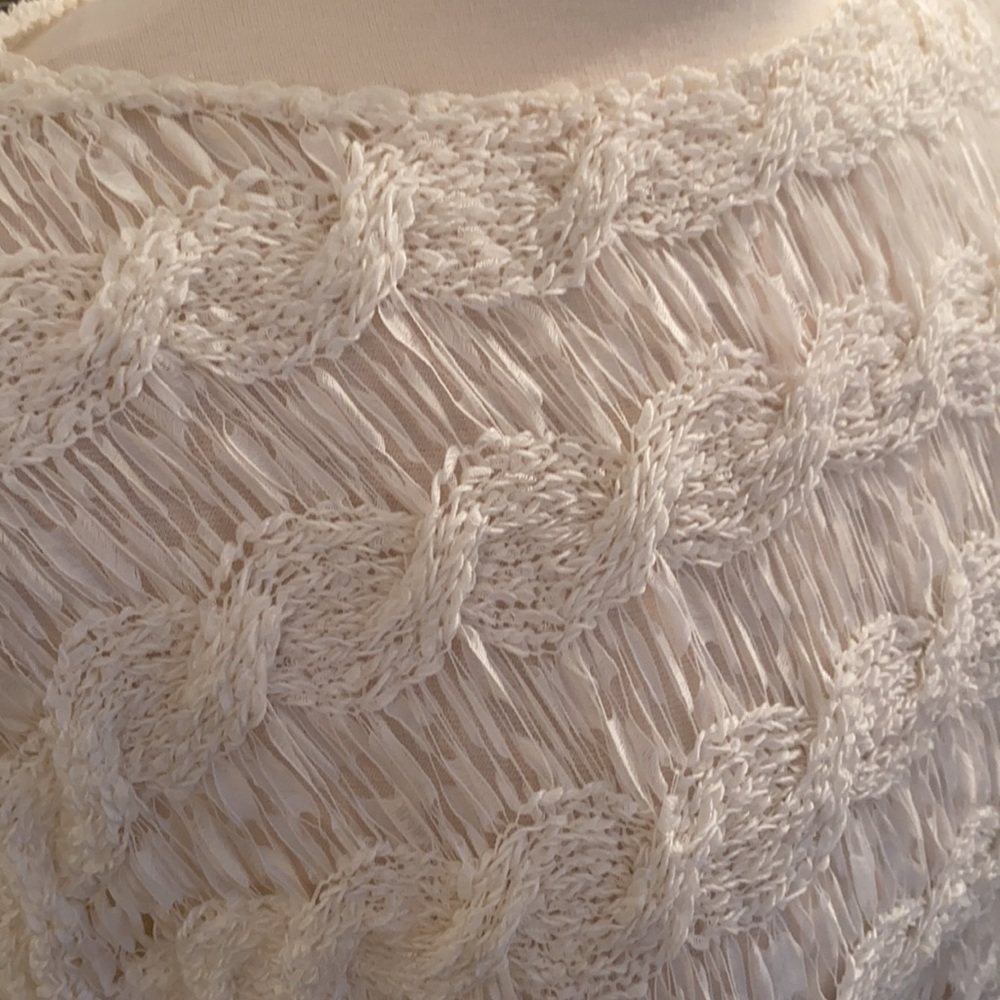 Anthropologie MOTH Ribbon Weave Sweater - Picture 3 of 8